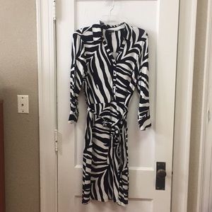 Talbots zebra print dress